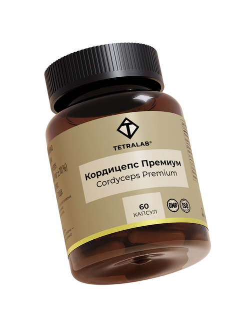 Кордицепс Премиум Тетралаб, 60 шт, капсулы